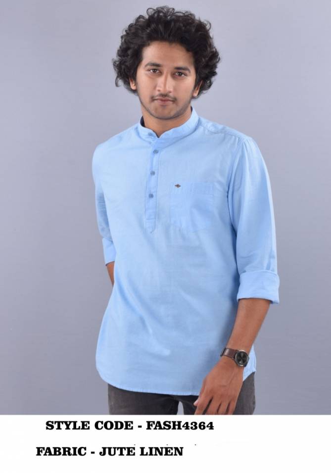French American 01 Casual Wear Wholesale Short Kurta Mens Collection